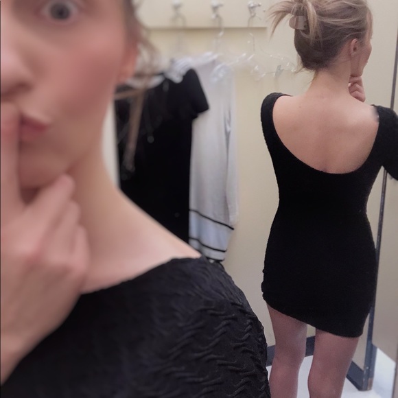 NWOT textured Forever 21 mini dress - Picture 6 of 6